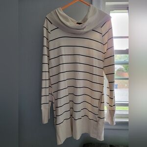 Womens Merona Cowl Neck Striped Sweater Size XL
